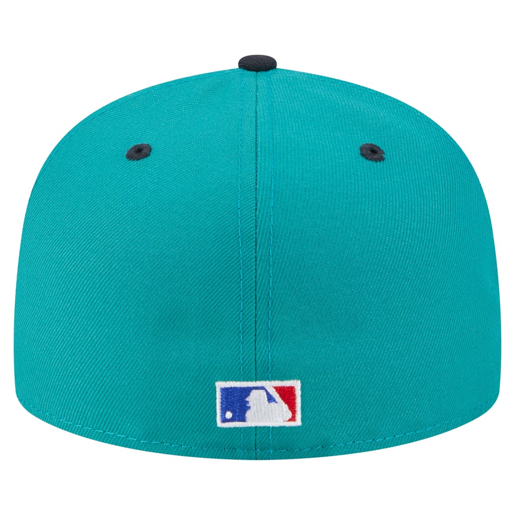 Jr Hat Men's Seattle Mariners Ken Griffey Jr. New Era Aqua 59FIFTY Fitted Hat