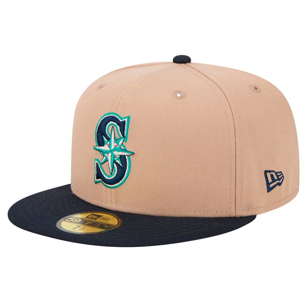 Seattle Mariners New Era 59FIFTY Fitted Hat - Khaki