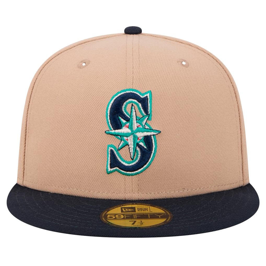 Seattle Mariners New Era 59FIFTY Fitted Hat - Khaki