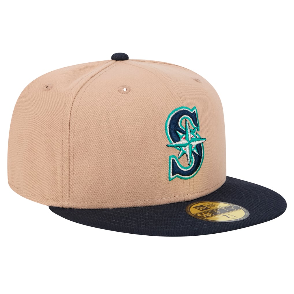Seattle Mariners New Era 59FIFTY Fitted Hat - Khaki