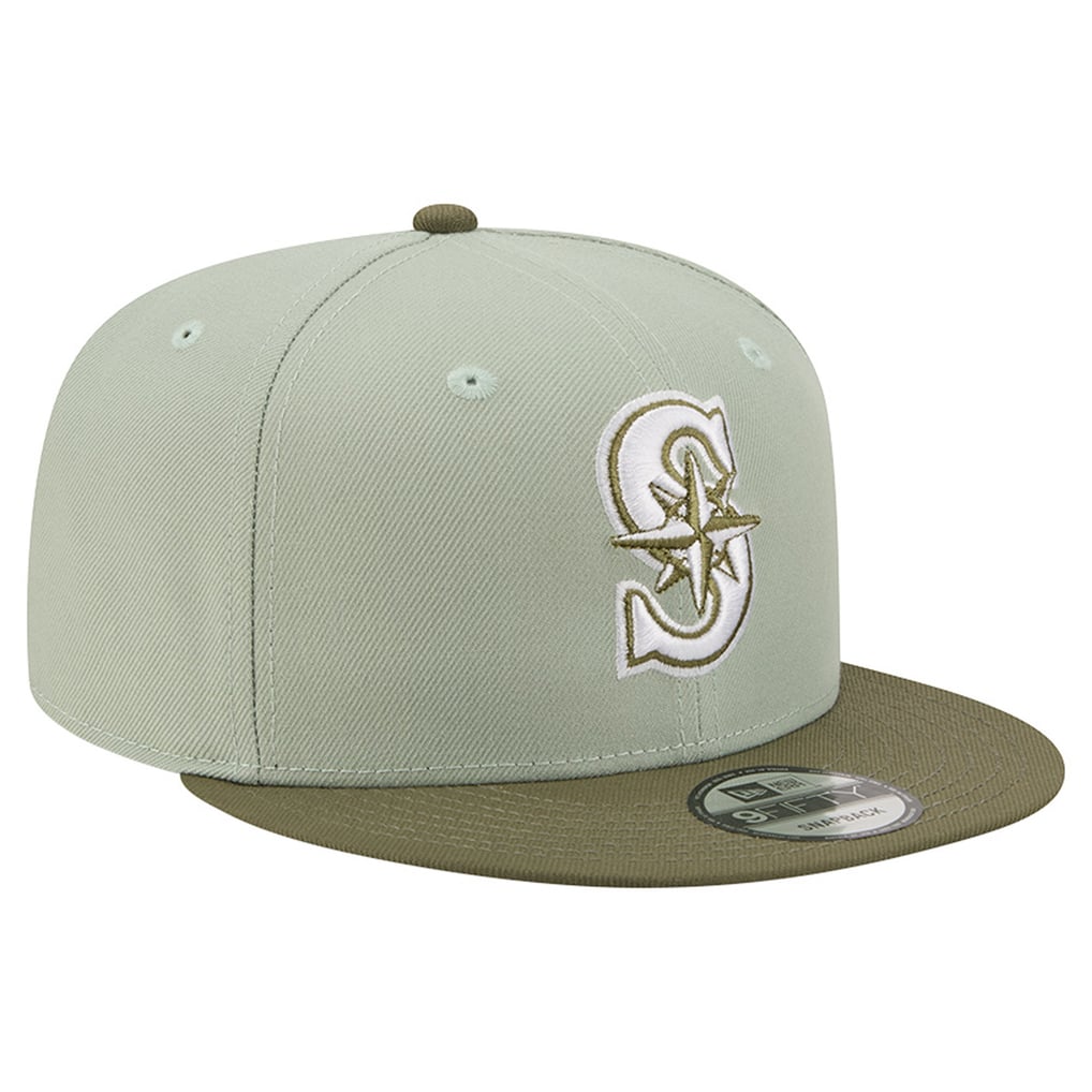 Seattle Mariners New Era Color Pack 9FIFTY Snapback Hat - Light Green/Olive