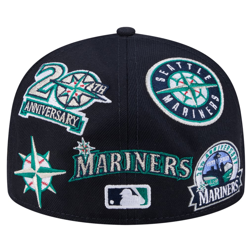  Seattle Mariners New Era All Over 59FIFTY Fitted Hat - Navy