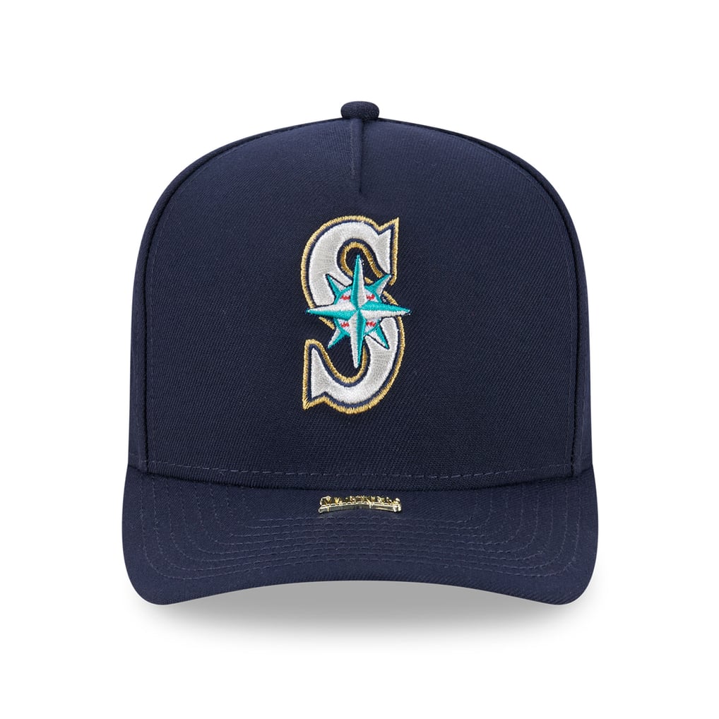 Seattle Mariners New Era Visor Pin 9FIFTY A-Frame Snapback Hat - Navy