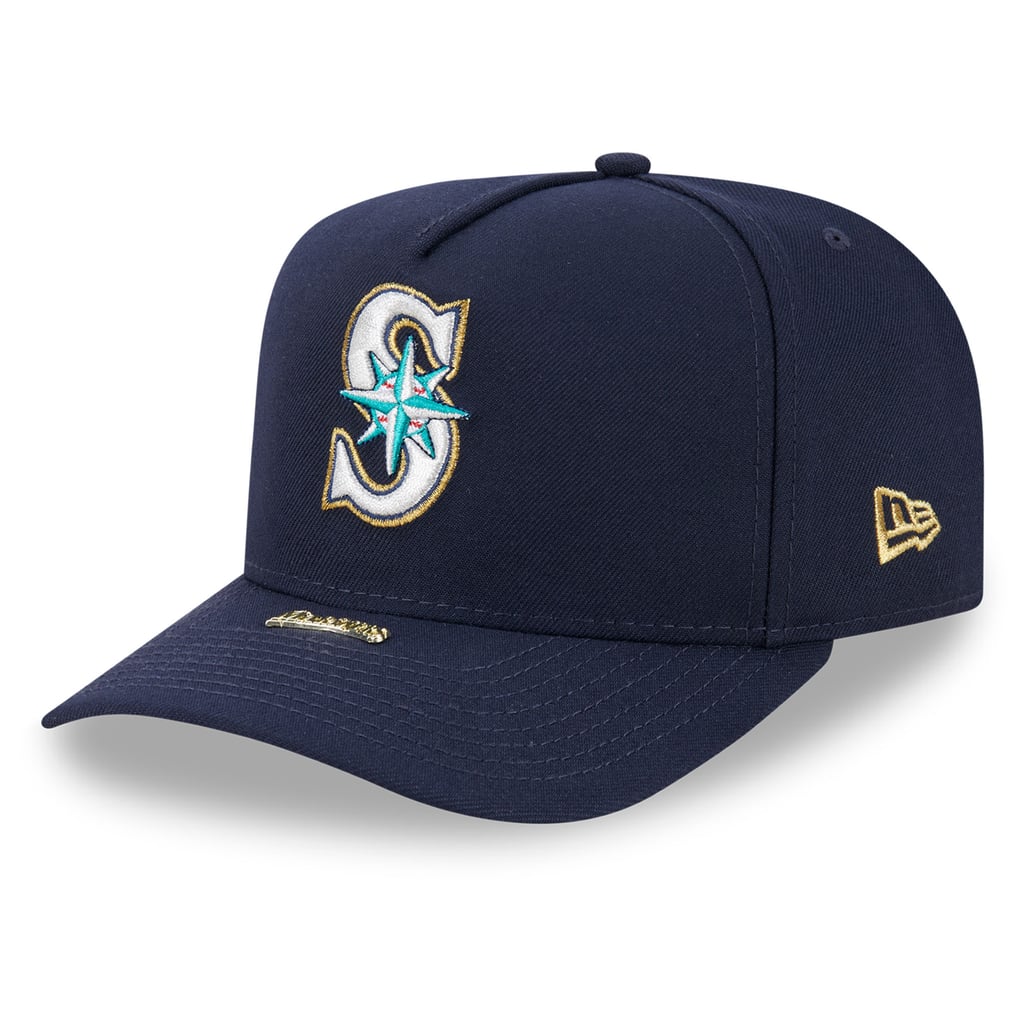 Seattle Mariners New Era Visor Pin 9FIFTY A-Frame Snapback Hat - Navy