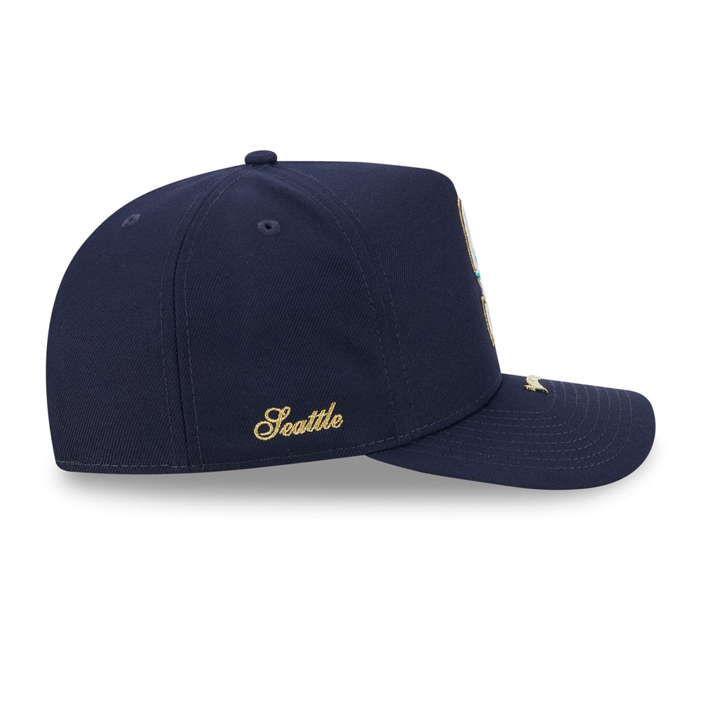 Seattle Mariners New Era Visor Pin 9FIFTY A-Frame Snapback Hat - Navy