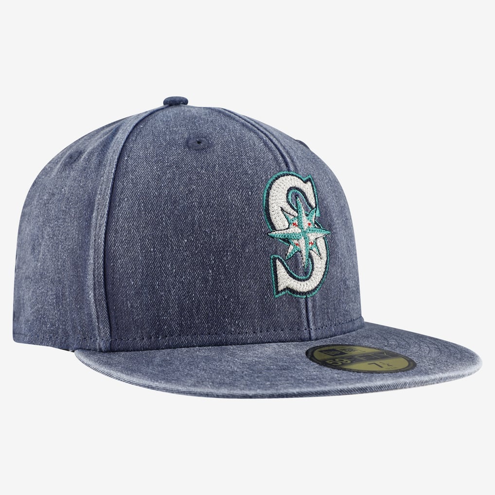  Seattle Mariners New Era Washed 59FIFTY Fitted Hat - Navy