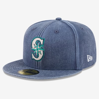  Seattle Mariners New Era Washed 59FIFTY Fitted Hat - Navy