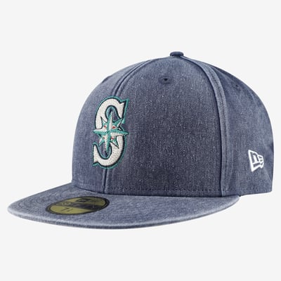  Seattle Mariners New Era Washed 59FIFTY Fitted Hat - Navy