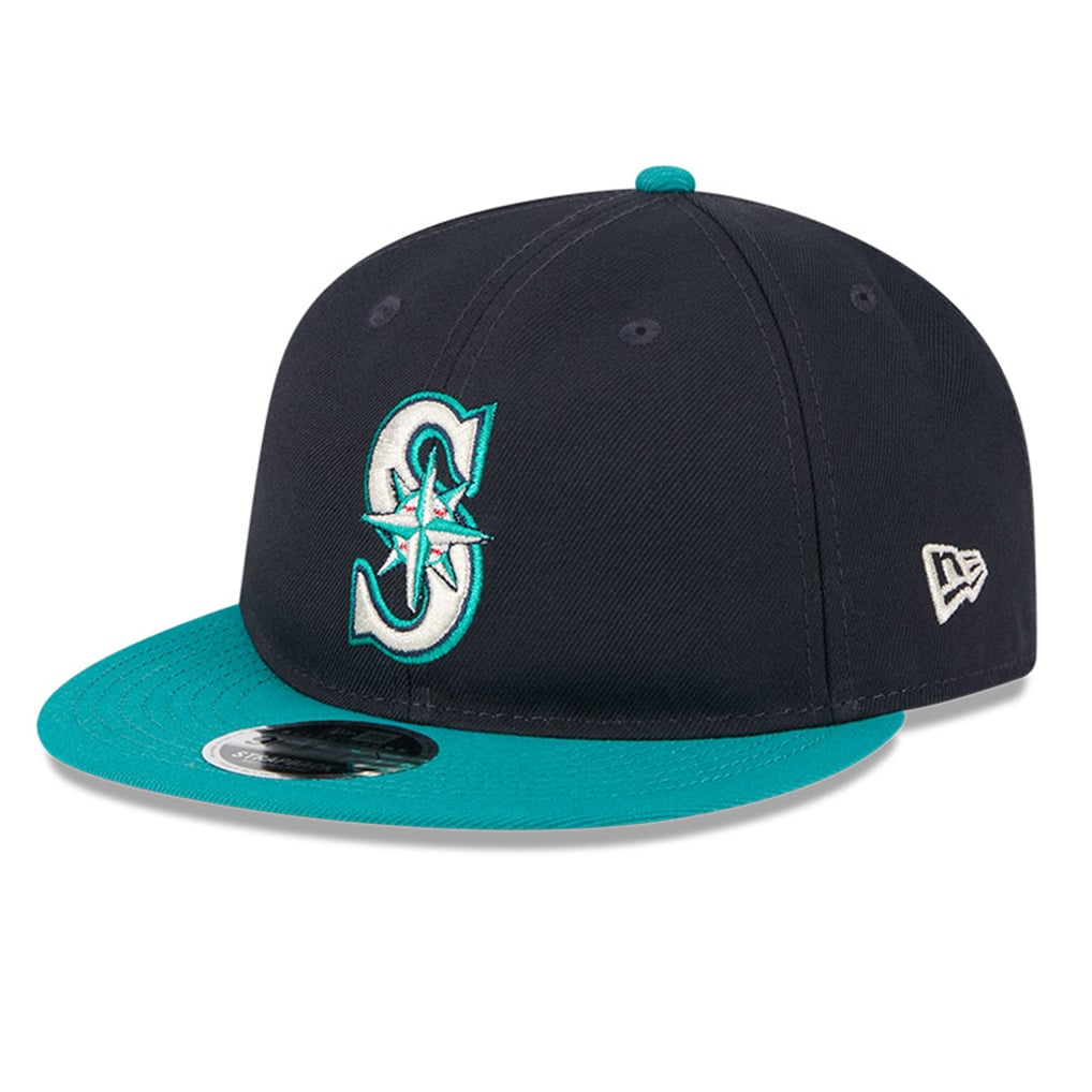 Men's Seattle Mariners New Era Navy/Aqua Baseball Hall of Fame Retro ...
