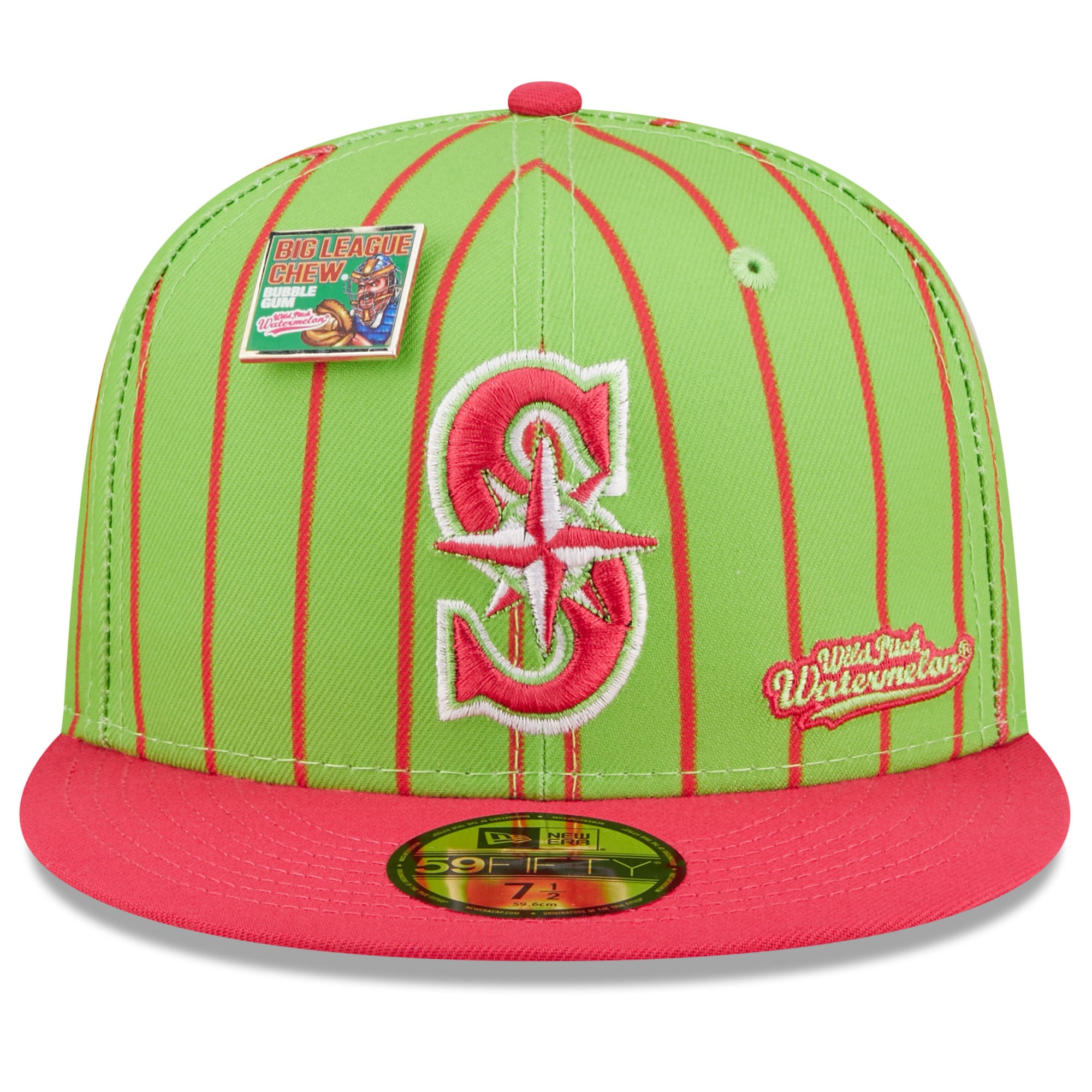 Men's Seattle Mariners New Era Pink/Green MLB x Big League Chew
