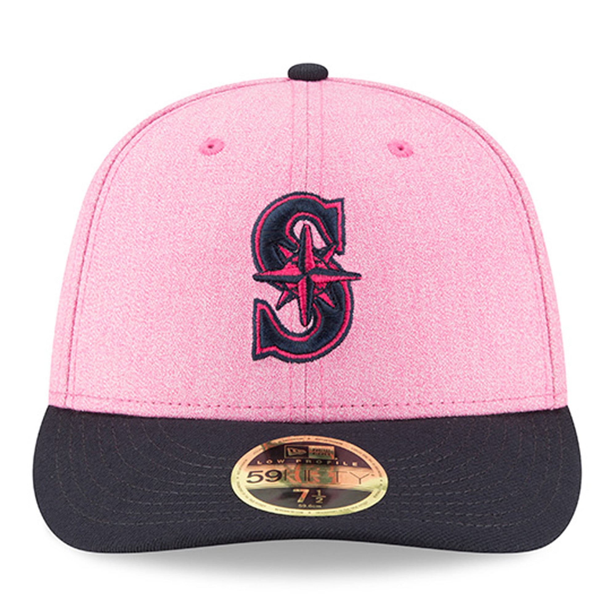 New Era 59FIFTY Seattle Mariners Cap ピンク Men's New Era Pink/Navy Seattle Mariners 2018 Mother's Day On