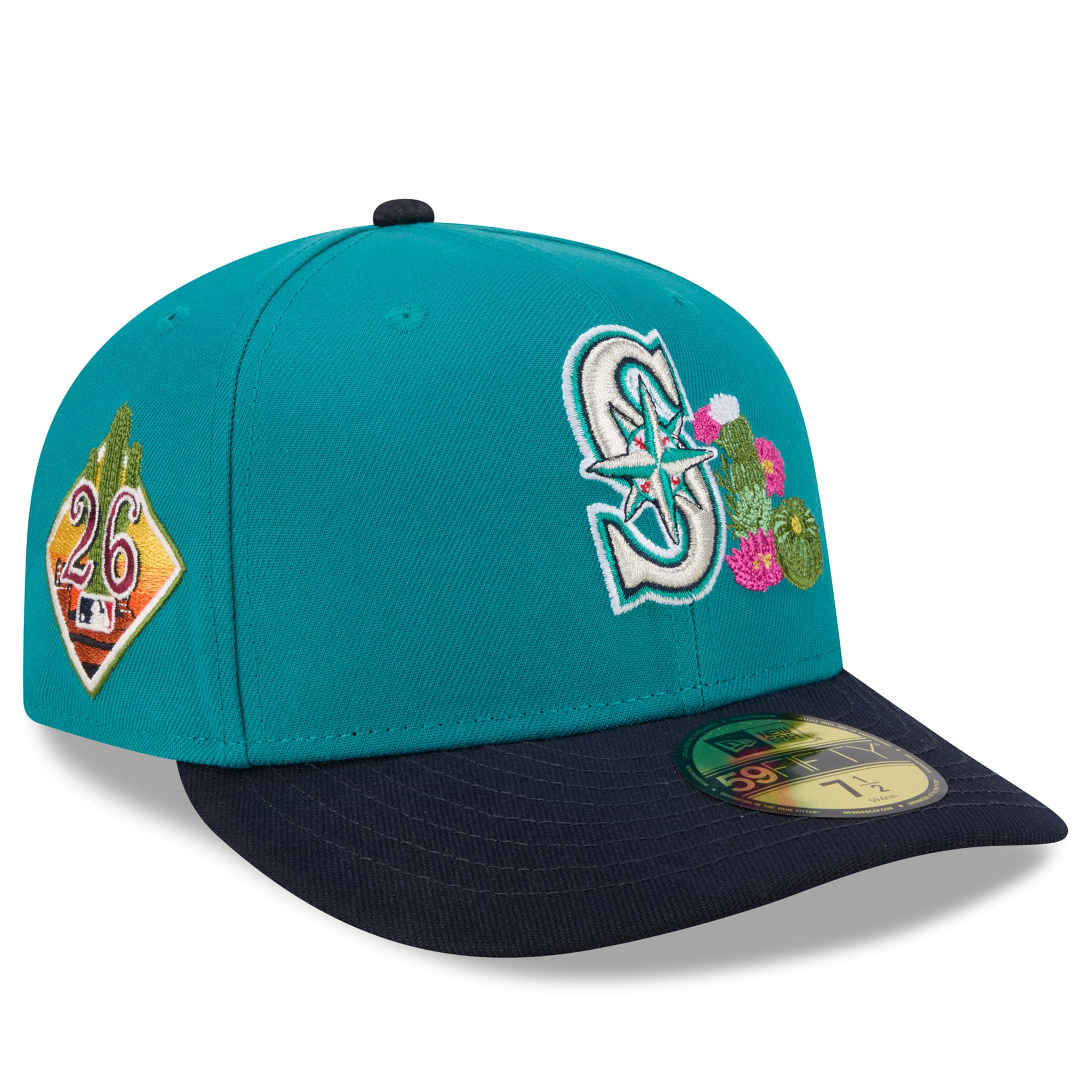 Seattle Mariners New Era 2024 Spring Training 59FIFTY Fitted Hat Aqua Navy 8 BEA3087F-FAA3-451F-80C4-  main image 3