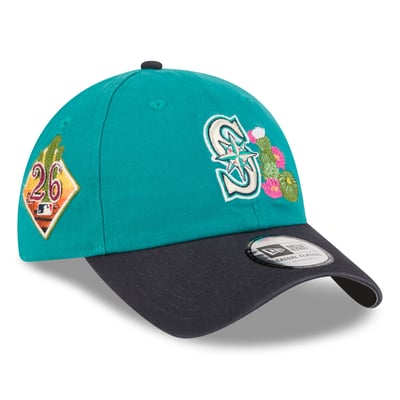  Seattle Mariners New Era 2026 Spring Training Casual Classic Adjustable Hat - Teal/Navy