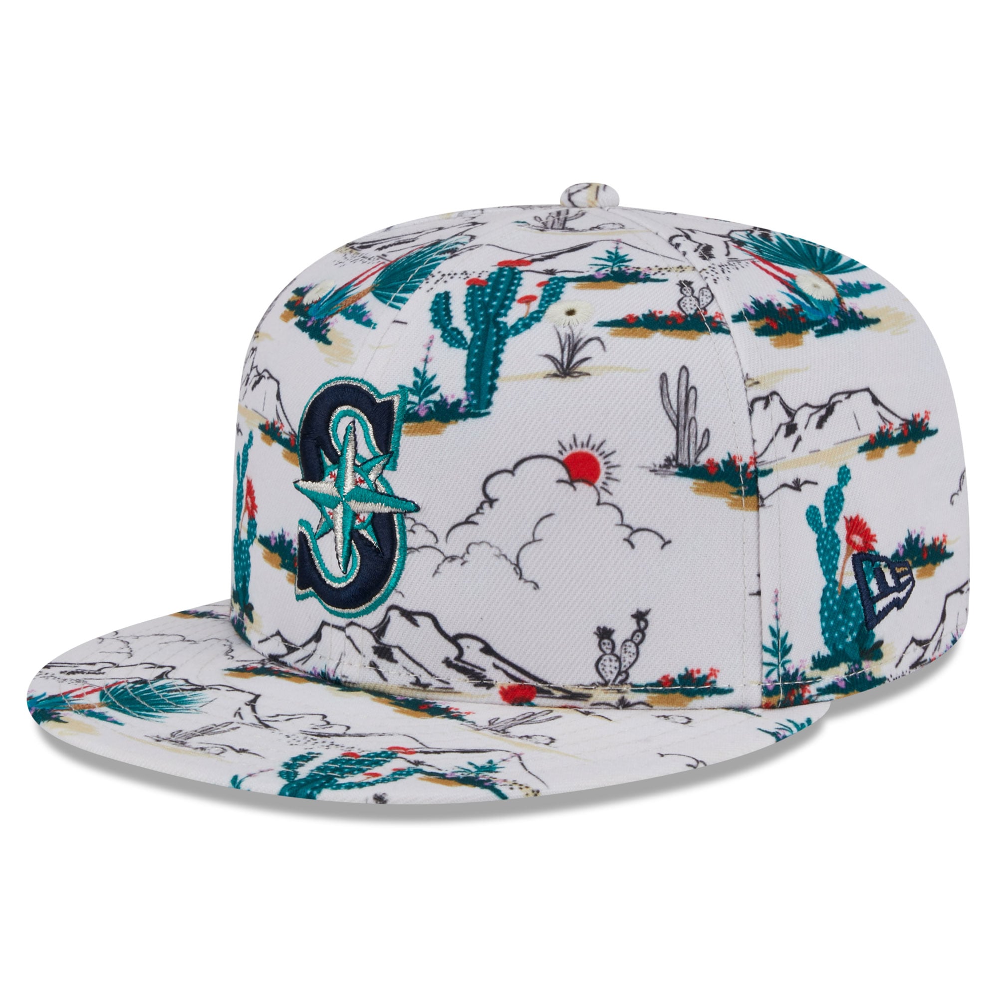 Seattle Mariners Hat Snapback Mesh New Era 9Fifty Pink White MLB Spring Training Seattle Mariners 2026 Spring Training 59FIFTY Fitted Hat  main image 3