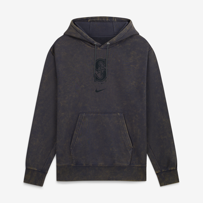  Seattle Mariners Nike Washed Club Fleece Hoodie - Anthracite