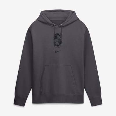  Seattle Mariners Nike Washed Club Fleece Hoodie - Anthracite