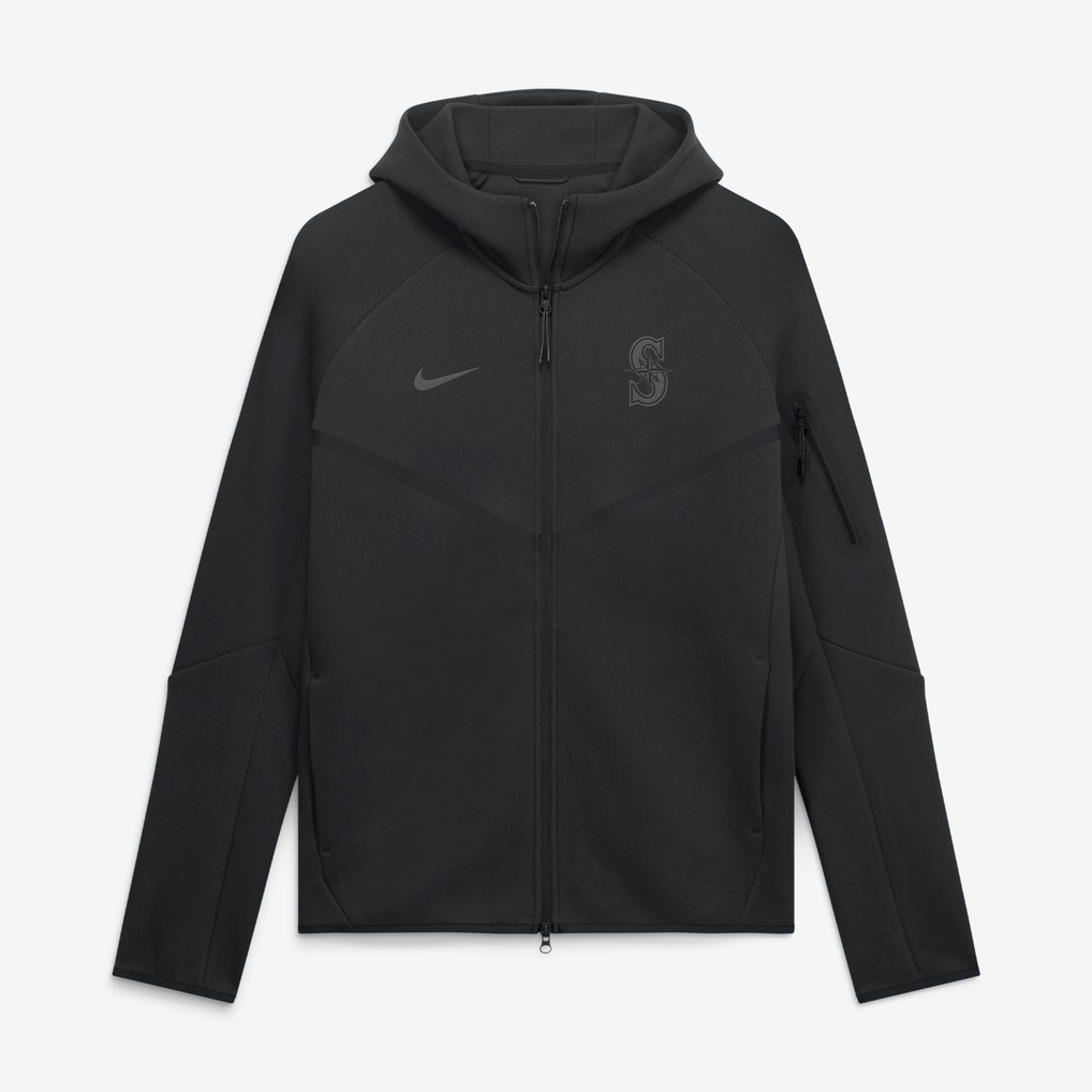  Seattle Mariners Nike Tech Full-Zip Windrunner Hoodie - Black