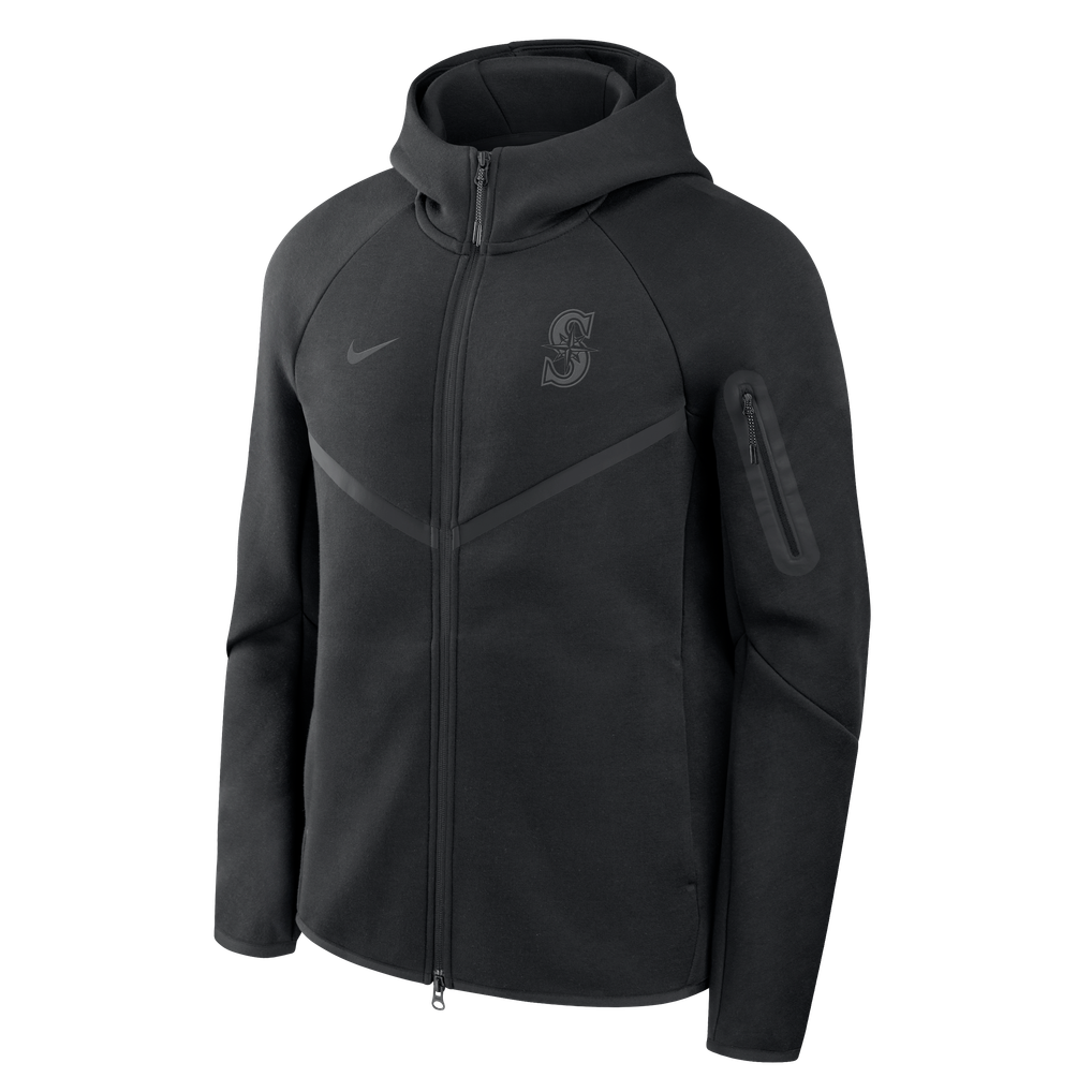  Seattle Mariners Nike Tech Full-Zip Windrunner Hoodie - Black