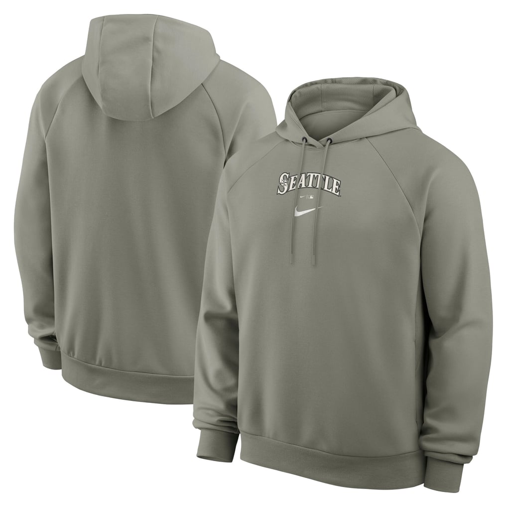 Seattle Mariners Nike Statement Primary Raglan Dri-FIT Hoodie - Gray
