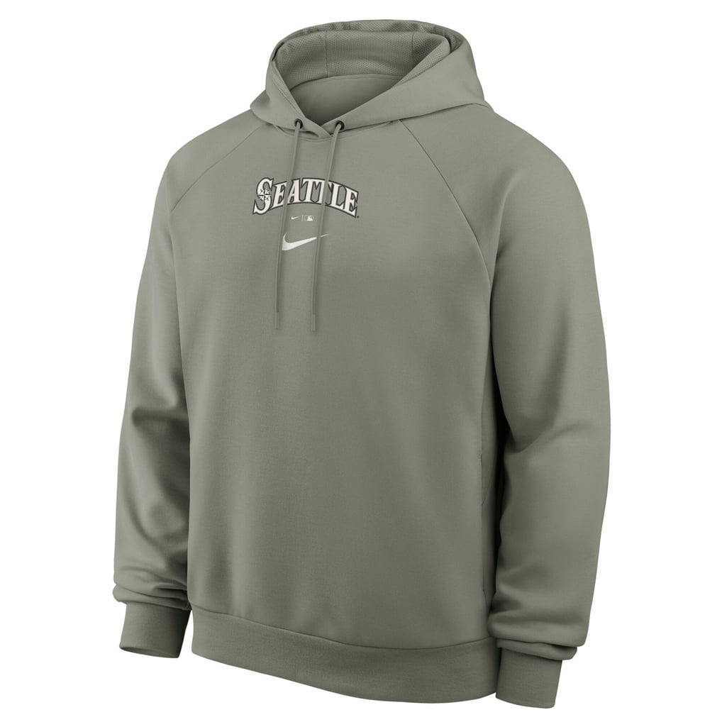 Seattle Mariners Nike Statement Primary Raglan Dri-FIT Hoodie - Gray