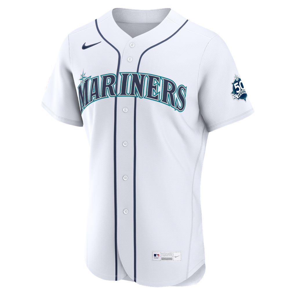 J.P. Crawford Seattle Mariners Nike Home 50th Season Authentic Jersey - White