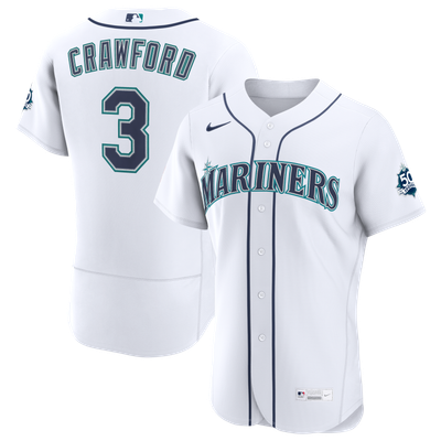 J.P. Crawford Seattle Mariners Nike Home 50th Season Authentic Jersey - White