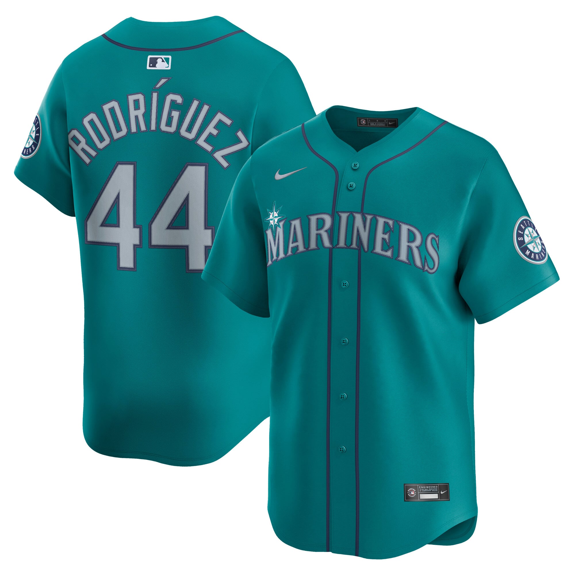 Men's Seattle Mariners Julio Rodríguez Nike Aqua Alternate Limited ...