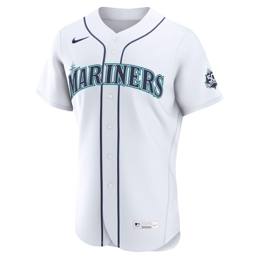Logan Gilbert Seattle Mariners Nike Home 50th Season Authentic Jersey - White
