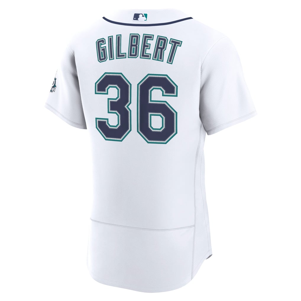 Logan Gilbert Seattle Mariners Nike Home 50th Season Authentic Jersey - White