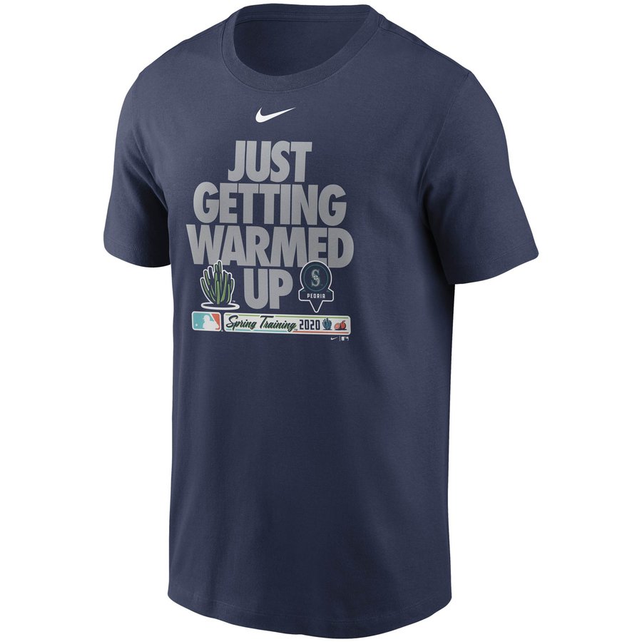 Men's Seattle Mariners Nike Navy 2020 Spring Training Just Getting ...
