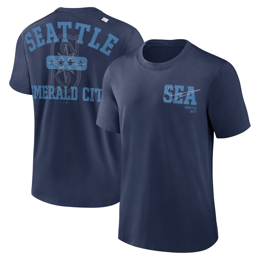 Seattle Mariners Nike Statement Game Over T-Shirt - Navy