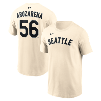 Randy Arozarena Seattle Mariners Nike Alternate 2 Name & Number T-Shirt - Natural