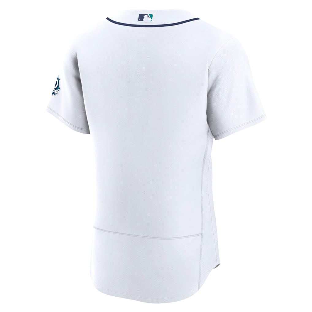  Seattle Mariners Nike 50th Anniversary Patch Home Authentic Jersey - White