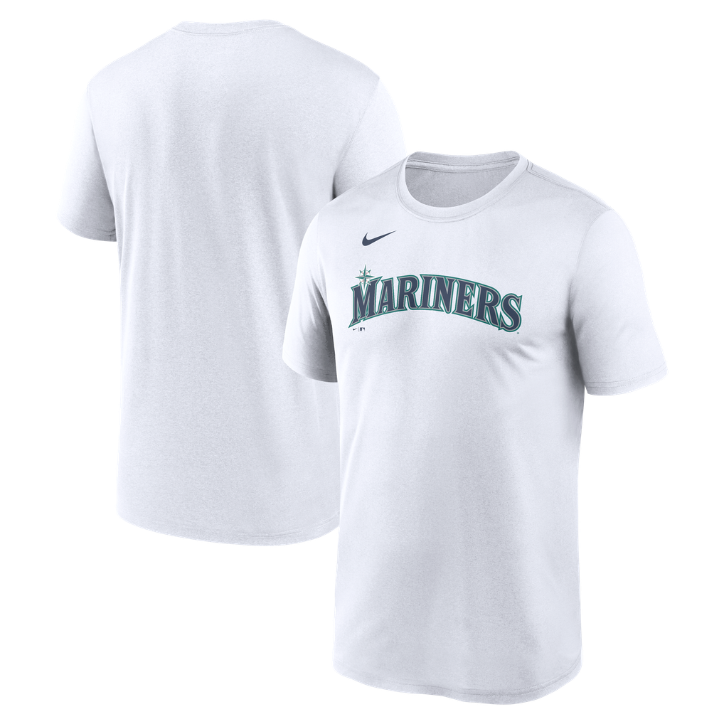 Seattle Mariners Nike New Legend Wordmark Dri-FIT T-Shirt - White