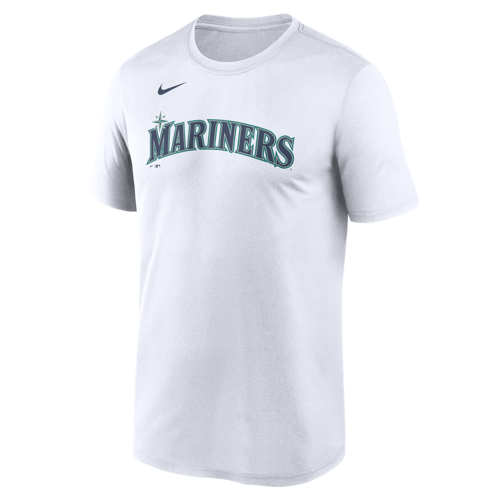 Seattle Mariners Nike New Legend Wordmark Dri-FIT T-Shirt - White