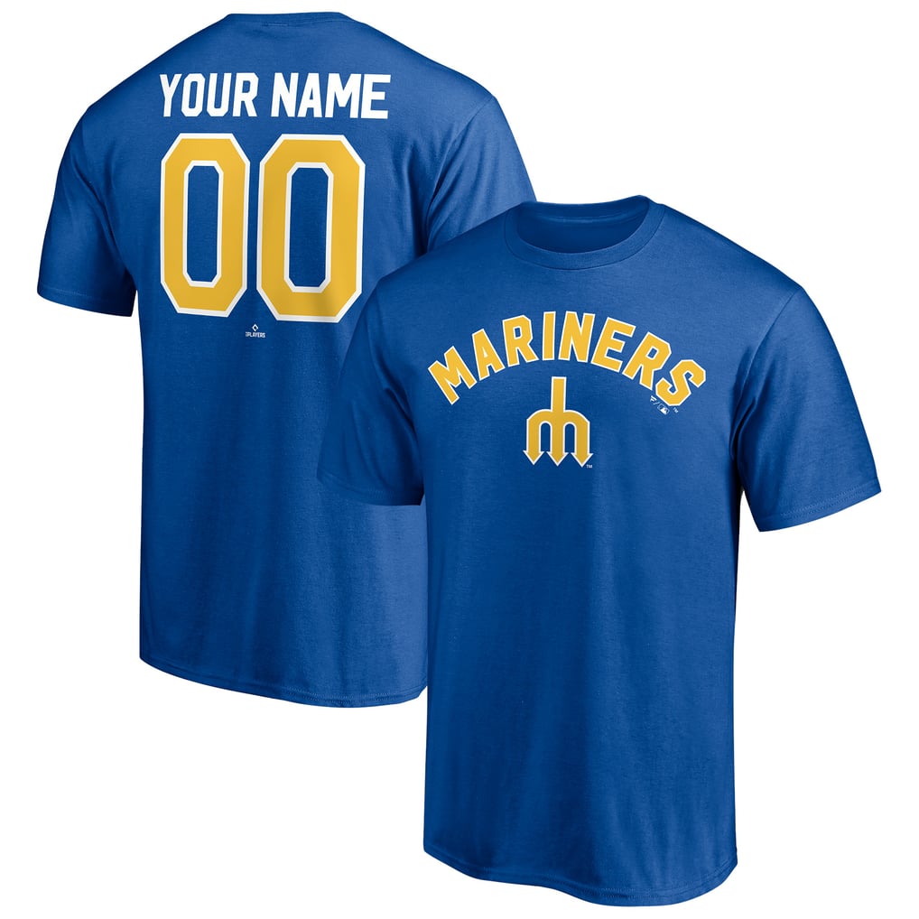 Seattle Mariners Cooperstown Winning Streak Personalized Name & Number T-Shirt - Royal