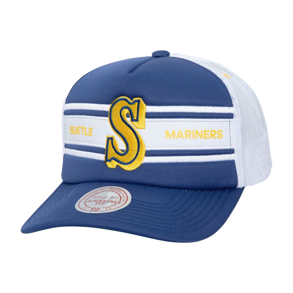 Men's Seattle Mariners Royal Sideline Trucker Adjustable Hat