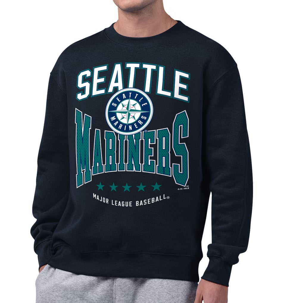  Seattle Mariners Starter Center Squeeze Fleece Sweatshirt - Navy