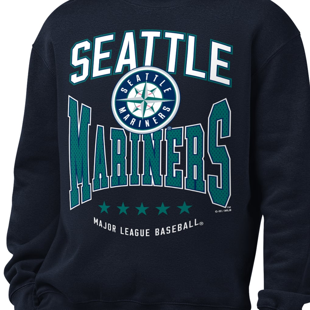  Seattle Mariners Starter Center Squeeze Fleece Sweatshirt - Navy