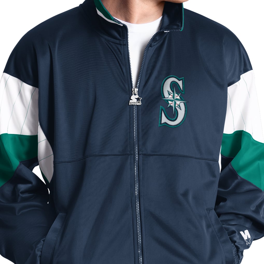 Seattle Mariners Starter Legacy Full-Zip Track Jacket - Navy