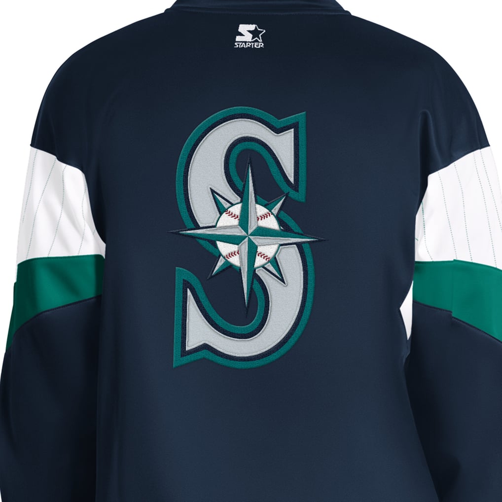 Seattle Mariners Starter Legacy Full-Zip Track Jacket - Navy