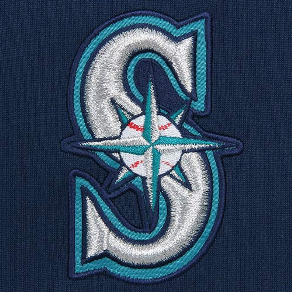Nike Seattle Mariners Ladies Full Zip Track Jacket - Navy Blue/Charcoal