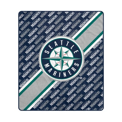 Seattle Mariners Pegasus 60" x 70" Diagonal Lined Wordmark Ultra Soft Blanket