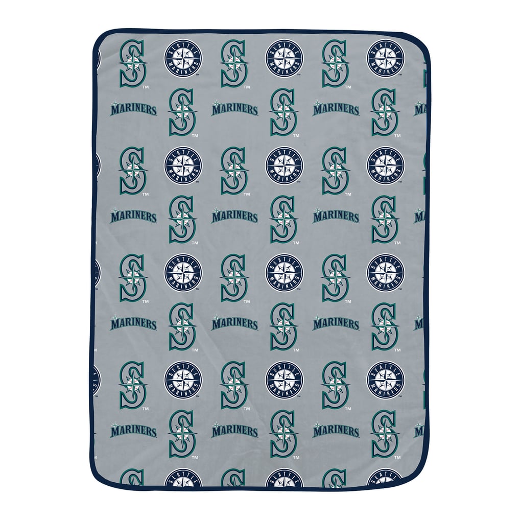 Seattle Mariners Pegasus 66" x 95" Oversized Logo Roll Ultra Cozy Blanket
