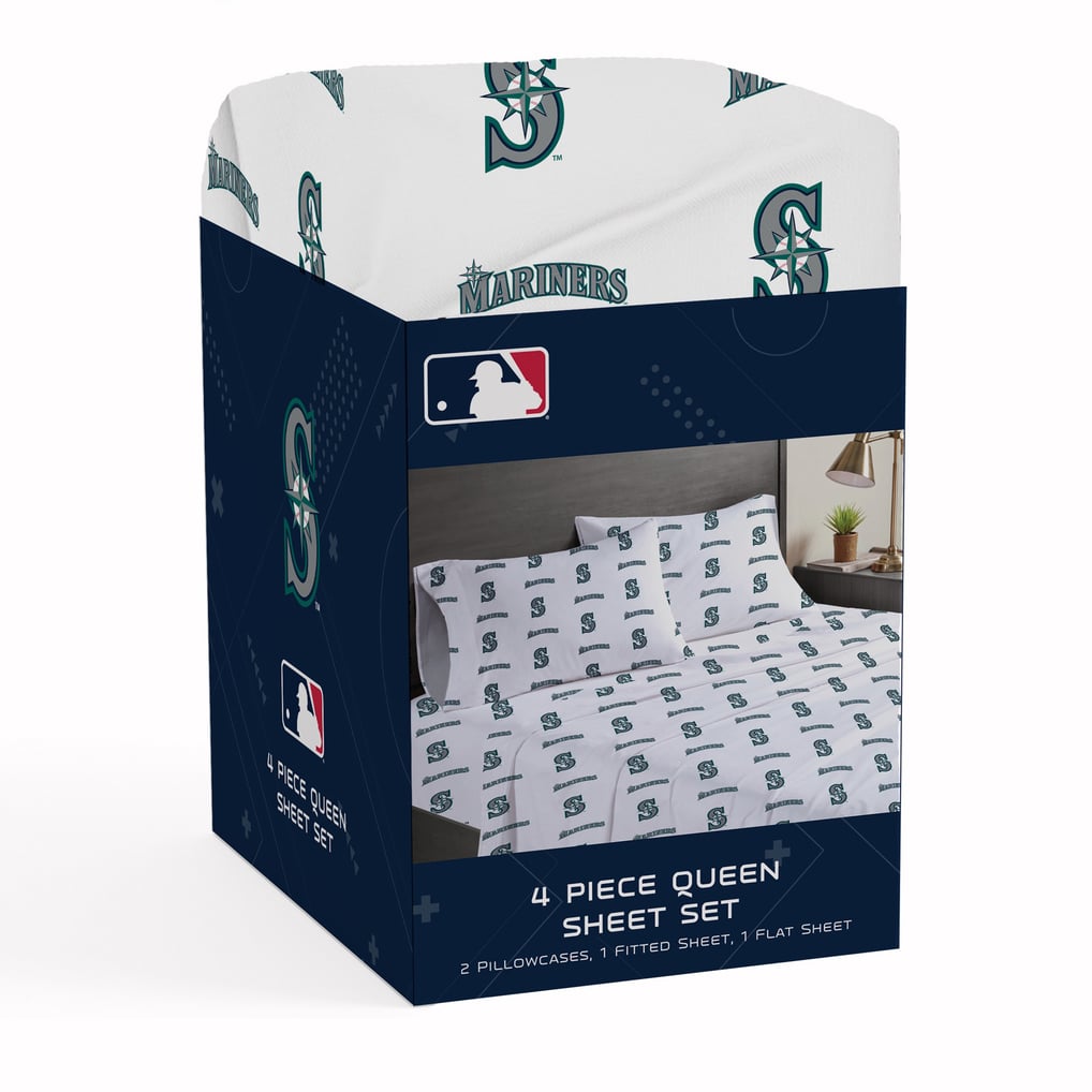 Seattle Mariners Pegasus Four-Piece Queen Sheet Set