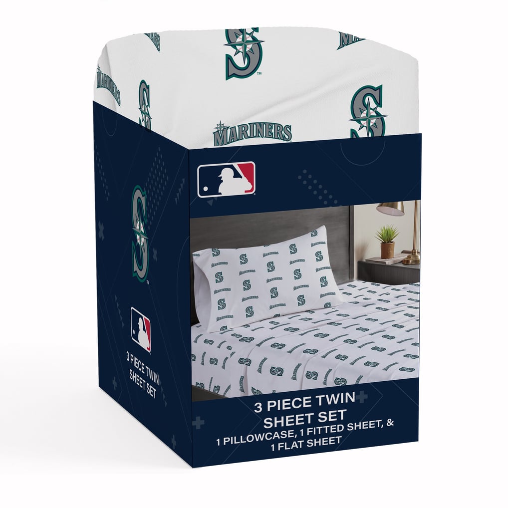 Seattle Mariners Pegasus Three-Piece Twin Sheet Set