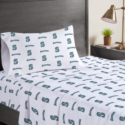 Seattle Mariners Pegasus Three-Piece Twin Sheet Set