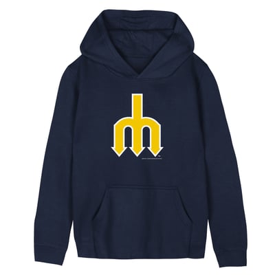  Seattle Mariners Mitchell & Ness Preschool Retro Logo Hoodie - Navy