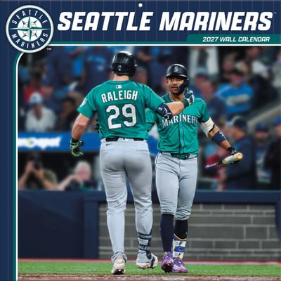 Seattle Mariners 2027 12” x 12” Team Wall Calendar