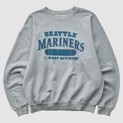 Seattle Mariners Hanes 2014 Pullover Sweatshirt - Heather Gray - XS by Fanatics Real Vintage